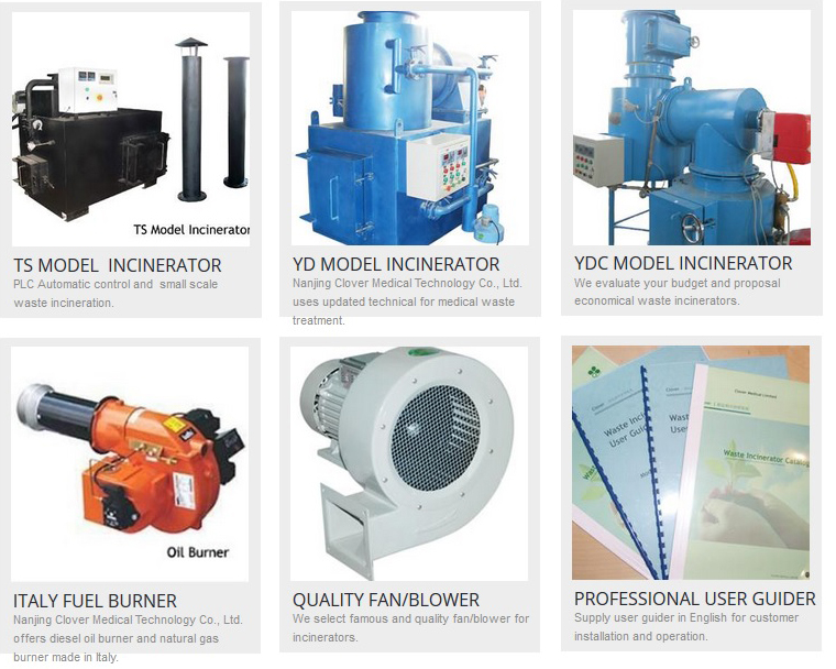 Incinerator Spare part list