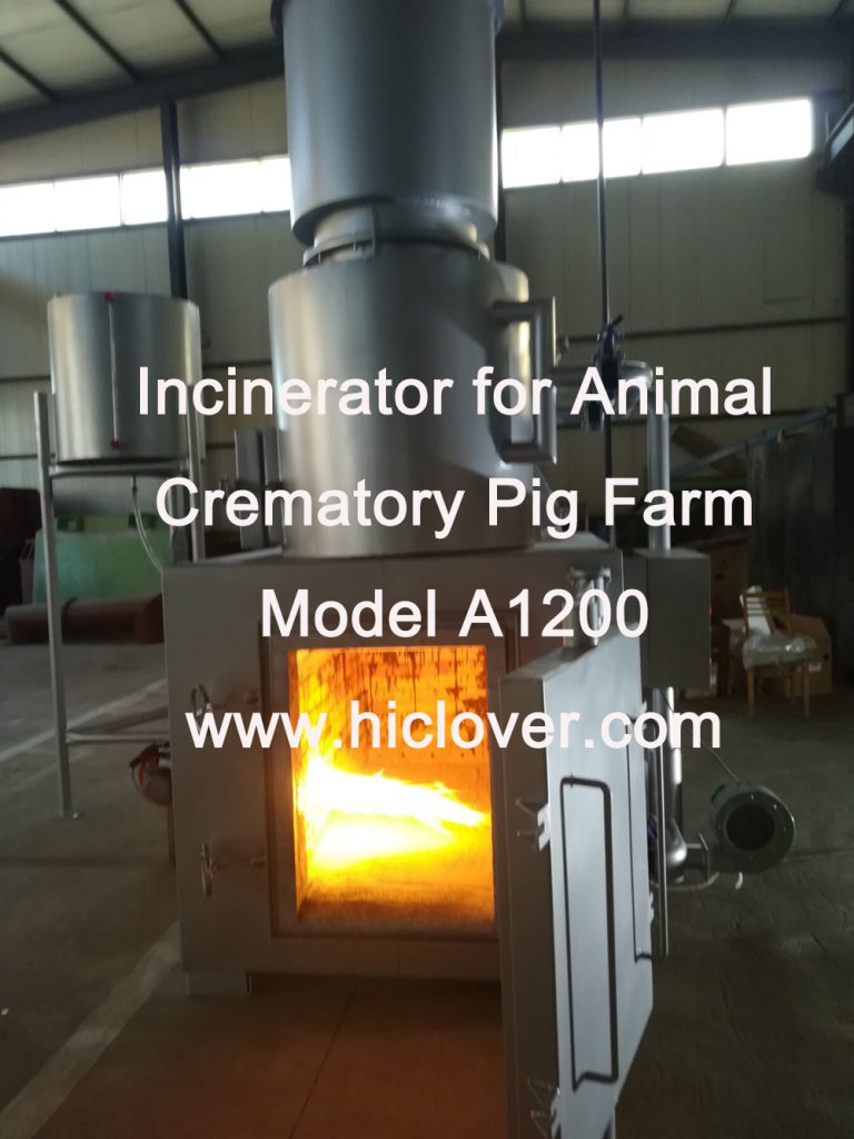 Incinerator for Animal Crematory Pig Farm Model A1200